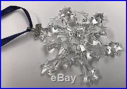 Swarovski Crystal 2004 Snowflake Annual Edition Holiday Christmas Ornament Mib