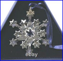 Swarovski Crystal 2004 Snowflake Star Ornament In Box 631562