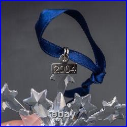 Swarovski Crystal 2004 Star Snowflake Ornament BOX- FREE USA SHIPPING