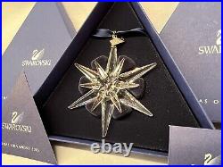 Swarovski Crystal 2005 Annual Snowflake Star Ornament ROCKEFELLER Box & COA