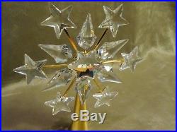 Swarovski Crystal 2005 Gold Christmas Tree Topper in original box