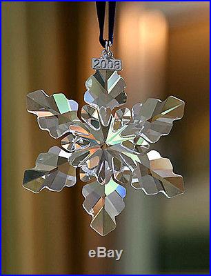 Swarovski Crystal 2008 Annual Snowflake Christmas Ornament-NIB ($70)