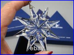 Swarovski Crystal 2009 Annual Christmas Star Holiday Ornament with Box
