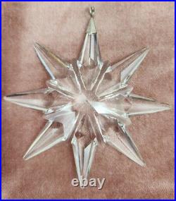 Swarovski Crystal 2009 Annual Scs Star Snowflake Christmas Ornament