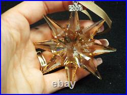 Swarovski Crystal 2009 Christmas Ornament Snowflake #9400 NR 000 224 Mint in box
