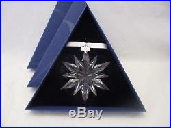 Swarovski Crystal 2010 + 2011 Annual Christmas Ornaments Snowflake Star in Boxes