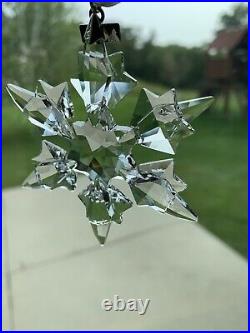 Swarovski Crystal 2010 Annual Christmas Tree Ornament Snowflake Star Large