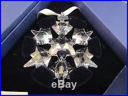 Swarovski Crystal 2010 Snowflake Christmas Ornament Mint With Both Boxes & COA