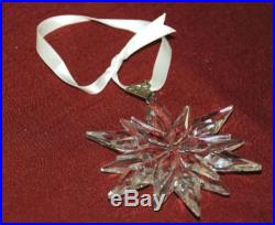 Swarovski Crystal 2011 Annual Christmas Snowflake 3 Ornament Limited Edition