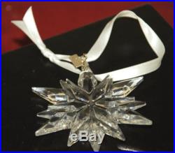 Swarovski Crystal 2011 Annual Christmas Snowflake 3 Ornament Limited Edition