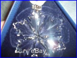 Swarovski Crystal 2014 Annual Christmas LARGE Snowflake Star Ornament