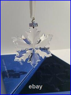 Swarovski Crystal 2014 Annual Edition Christmas Ornament Snowflake in Box