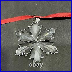 Swarovski Crystal 2014 Annual Snowflake Christmas Ornament With Original Box