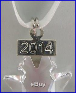 Swarovski Crystal 2014-SNOWFLAKE Annual Christmas Ornament with Box & COA