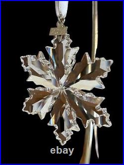 Swarovski Crystal 2014 Snowflake Annual Holiday Christmas Ornament Both Boxes