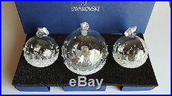 Swarovski Crystal, 2015 AE Christmas Ball Ornament Set, Art No 5136414