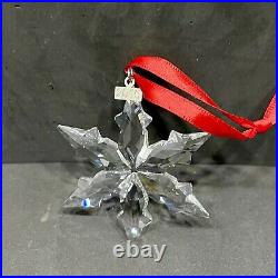 Swarovski Crystal 2015 Annual Snowflake Christmas Ornament With Original Box