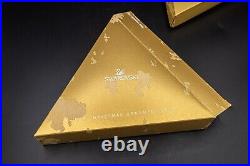 Swarovski Crystal 2015 Gold Star Snowflake Ornament BOX SCS- FREE USA SHIPPING