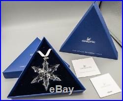 Swarovski Crystal 2015 Star Snowflake Ornament Box and COA Annual Christmas