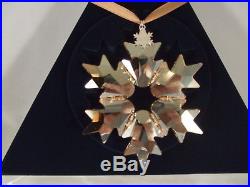 Swarovski Crystal 2018 Scs Annual Christmas Gold Ornament 5376665 X-lg New