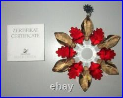 Swarovski Crystal 2019 Snowflake Winter Sparkle SCS Christmas Ornament, Box, COA