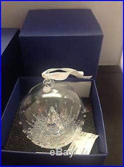 Swarovski Crystal #5004498 BALL w Tree Christmas ORNAMENT 1st Edition 2013