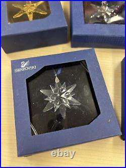Swarovski Crystal, 8 Little Snowflakes + Little Star, Holiday Christmas Ornament