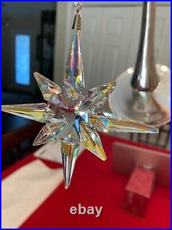 Swarovski Crystal AB Star Ornament Large NIB #5403200
