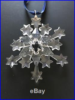 Swarovski Crystal ANNUAL ORNAMENT CHRISTMAS L. E. 2003 STAR Snowflake
