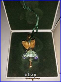 Swarovski Crystal Angel Christmas Ornament 1998 with Box USED from JAPAN