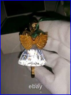 Swarovski Crystal Angel Christmas Ornament 1998 with Box USED from JAPAN