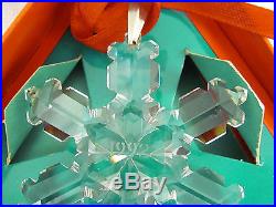 Swarovski Crystal Annual 1992 Christmas Snowflake Ornament BOX COA Rare