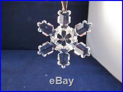 Swarovski Crystal Annual 1992 Snowflake Christmas Ornament No Box