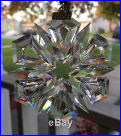 Swarovski Crystal Annual 1999 Snowflake Christmas Ornament with Box Beautiful