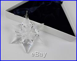 Swarovski Crystal Annual 2000 Snowflake Christmas Ornament COA, BOX, OUTER BOX