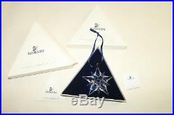 Swarovski Crystal Annual 2001 Snowflake Christmas Ornament Box Coa #267941