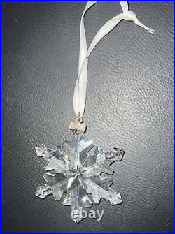 Swarovski Crystal Annual 2012 Star Snowflake Christmas Ornament Large 3 No Box