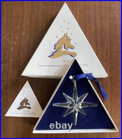 Swarovski Crystal Annual Christmas Holiday Ornament Star Snowflake 1995