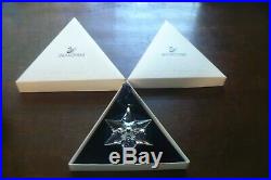 Swarovski Crystal Annual Christmas Ornament 1997 With Original Box/Sleeve MINT