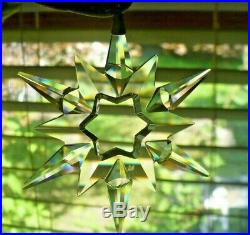 Swarovski Crystal Annual Christmas Ornament 1997 With Original Box/Sleeve MINT