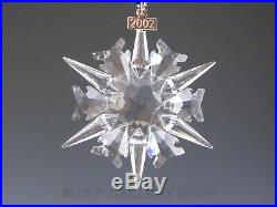 Swarovski Crystal Annual Christmas Ornament 2002 STAR SNOWFLAKE Mint Box COA