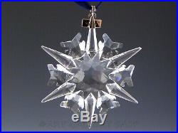 Swarovski Crystal Annual Christmas Ornament 2002 STAR SNOWFLAKE Mint Box COA