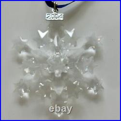 Swarovski Crystal Annual Christmas Ornament Rockefeller Center Snowflake 2004