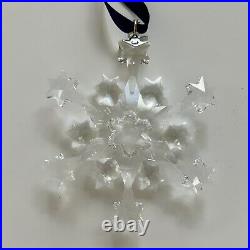 Swarovski Crystal Annual Christmas Ornament Rockefeller Center Snowflake 2004