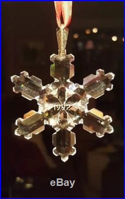 Swarovski Crystal Annual Christmas Ornament-Snowflake 1992-Very Rare