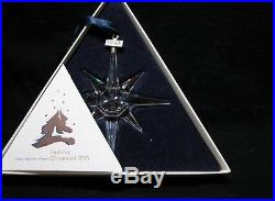 Swarovski Crystal Annual Christmas Ornament Snowflake 1995 Very Rare MIB With COA