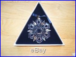 Swarovski Crystal Annual Christmas Ornament Snowflake 1999 Very Rare MIB With COA