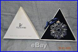 Swarovski Crystal Annual Christmas Ornament Snowflake with Box 1999