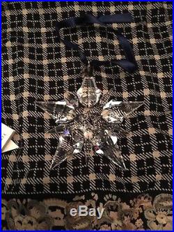 Swarovski Crystal Annual Christmas Snowflake Star 2001 Ornament NIB COA
