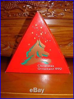 Swarovski Crystal Annual Edition 1992 Christmas Ornament 168690 MIB